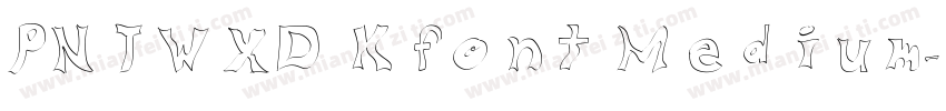PNTWXD Kfont Medium字体转换